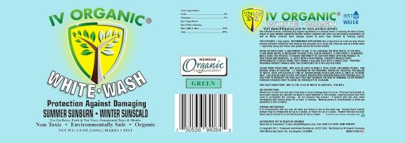 IV Organic White Wash, 1 Pint (Green)
