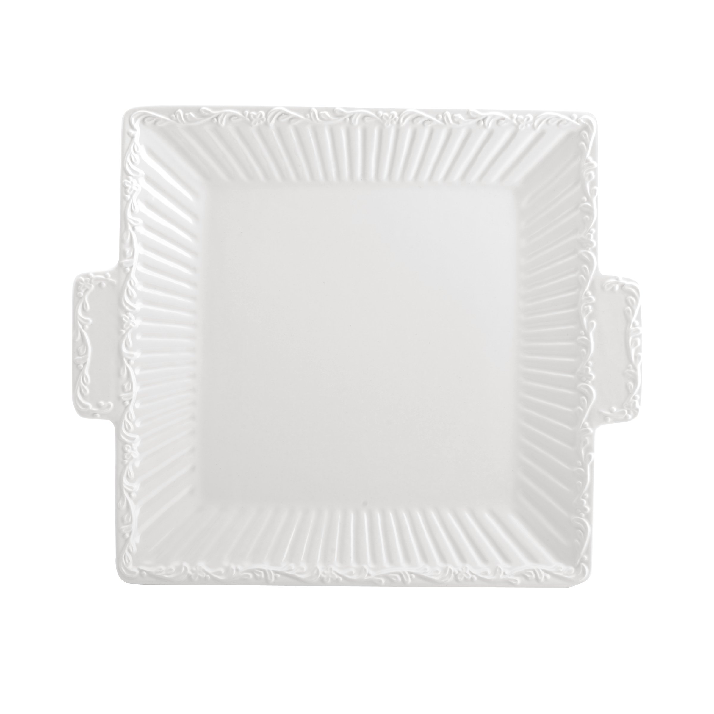 Mikasa Italian Countryside Square Dessert Tray, 11-Inch