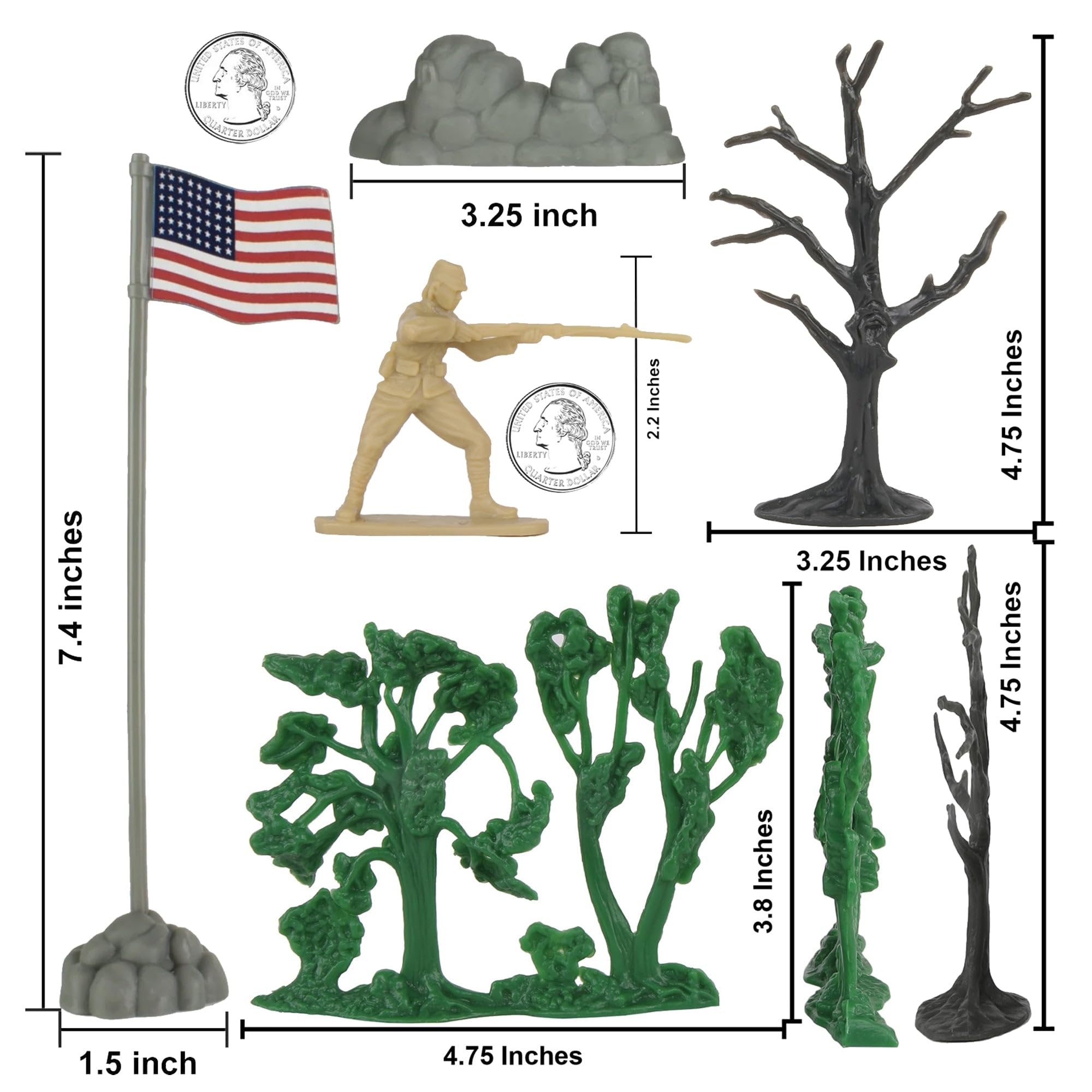 Amazon.com: BMC CTS WW2 Battle of Saipan - Plastic Army Men 45pc