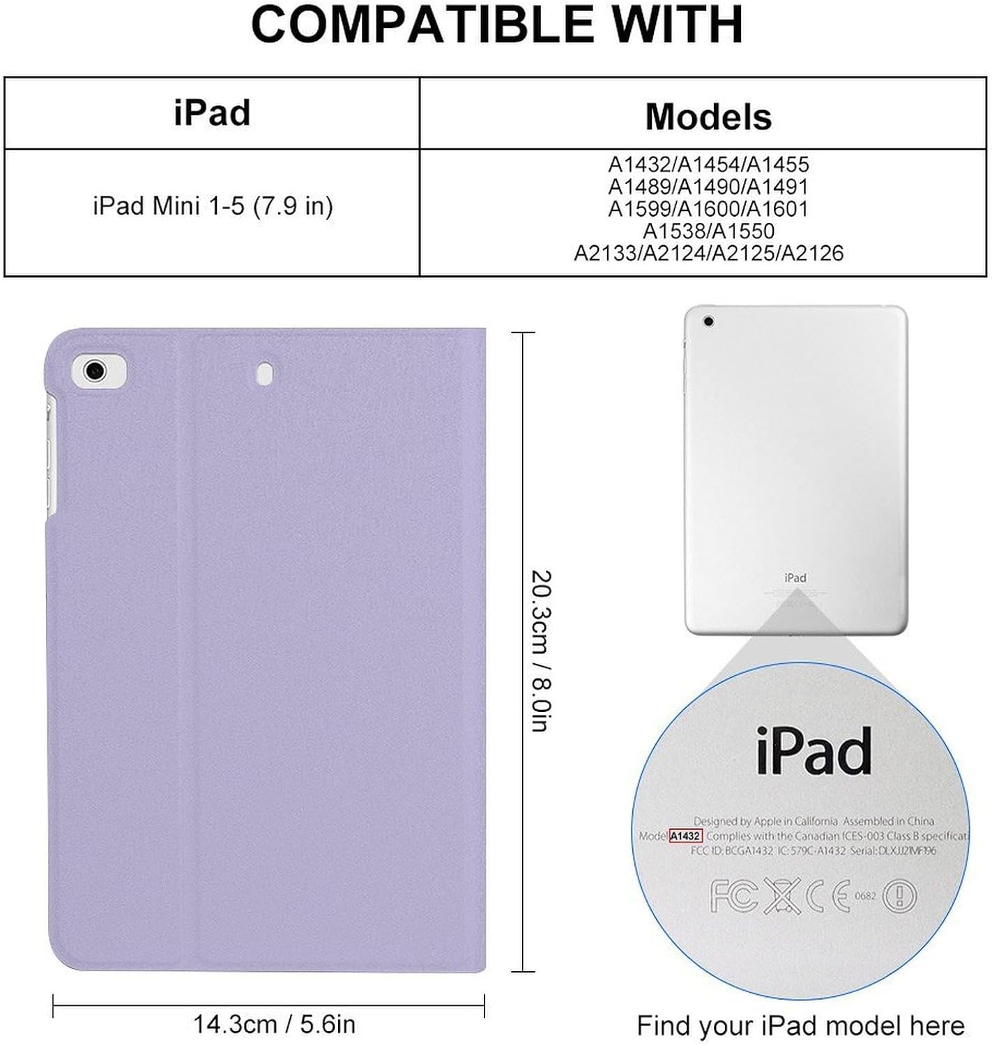 Tsundere Cat Fashion Case Protective Cover Adjustable Stand Mini 1/2/3/4/5 (7.9in)