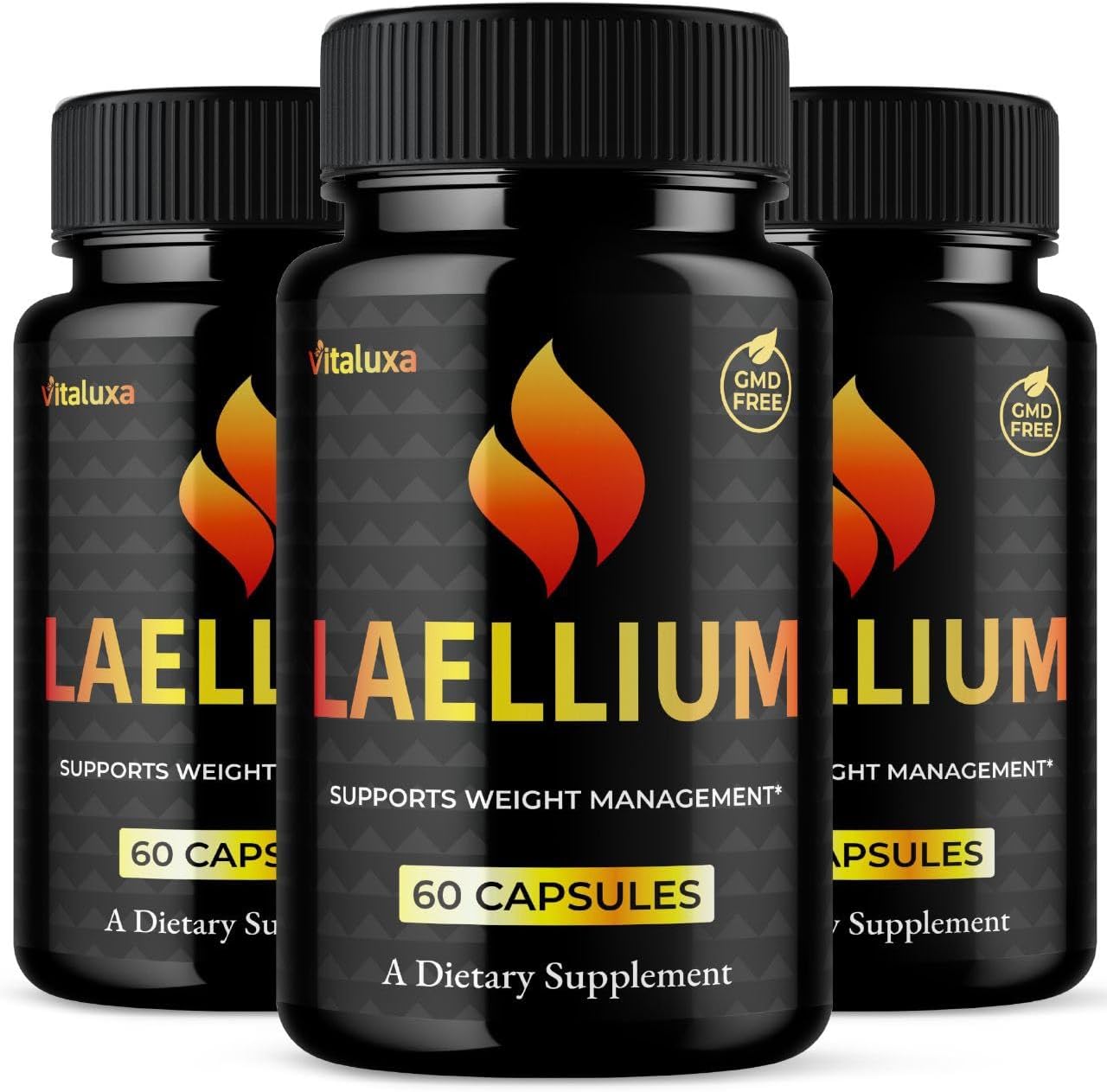 (Pacote com 3) Laellium Pills - Cápsulas Laelium Fórmula Avançada Suplemento de Suporte Premium, Laelum Força Máxima Ingredientes 100% Naturais, Laeluma Mistura de Saúde e Bem-Estar