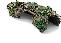 JIH Resin Hollow Tree Trunk Betta Fish Cave - Aquarium Decoration Hideout for Nano Tanks, Guppies (HS-SP207)