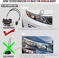 Vista 2 de Actuador de bloqueo de puerta delantera izquierda compatible con Kia Optima 2011-2013 Reemplazo de bloqueo de puerta lateral del conductor