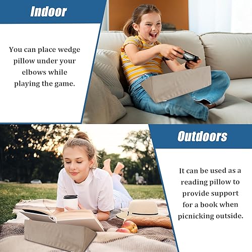 Miniatura 4 de Almohada de cuña pequeña, almohada de cuña para úlceras de cama, almohada de posicionamiento, cuña de posicionamiento, mini almohada para portátil y