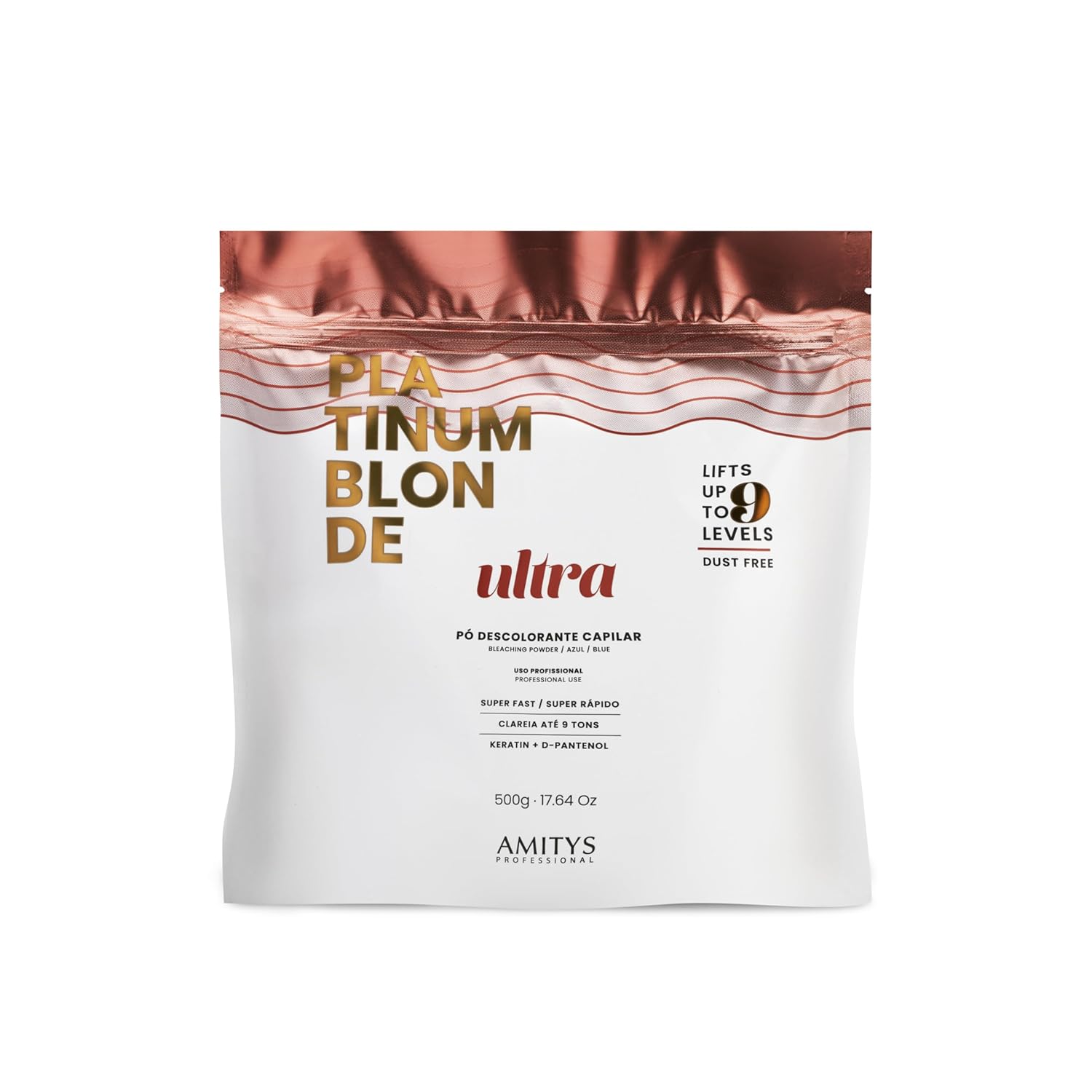 Amitys Platinum Blonde Organic Powder Hair Bleach, 500g Keratin Protein, Capillary Aid, D-Panthenol, Hair Bleaching Powder, No Harmful ingridients