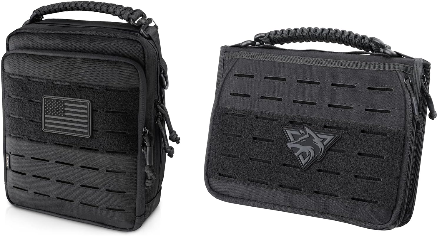 WYNEX Tactical Molle Admin Pouch, Utility EDC Pouch Organizer Modular Tool Pouch, WYNEX Tactical Molle Admin Pouch, 11” Tablet Sleeve Carrying Bag, EDC Utility Tool Bag, Electronic Organizer