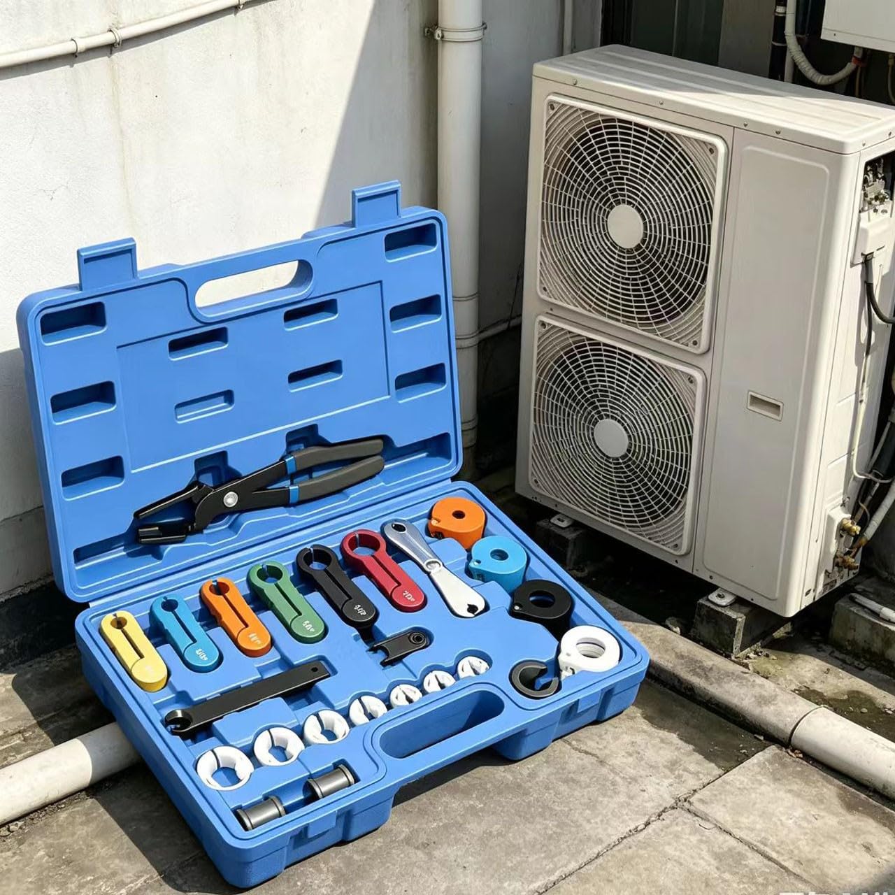 Set di 24 attrezzi a sgancio rapido per la rimozione del tubo del