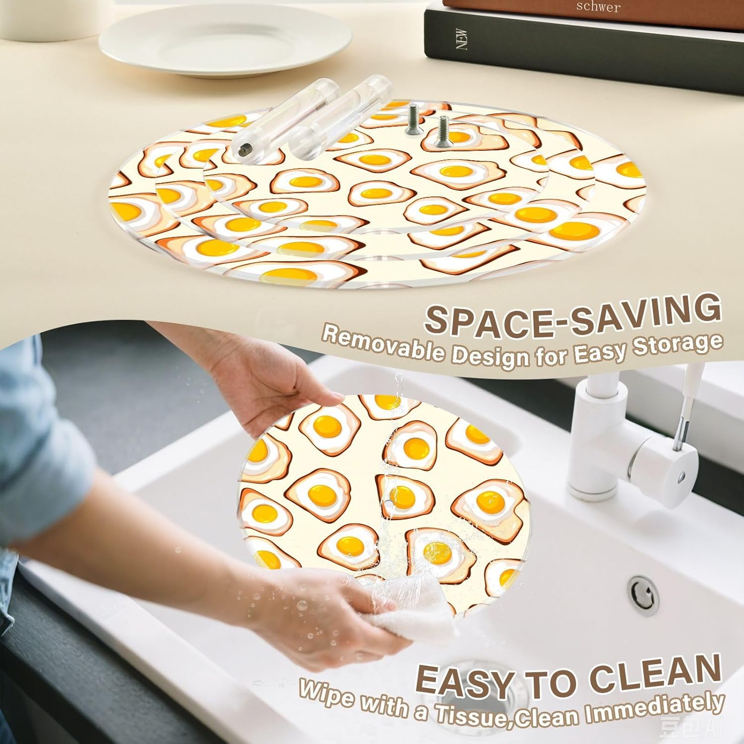 Bread 3 Tier Acrylic Cupcake Stand, Cupcake Stand for 34 Cupcakes for Weddings, Christmas,Holidays,Parties,Birthday,Printed Cupcake Tower 23300264