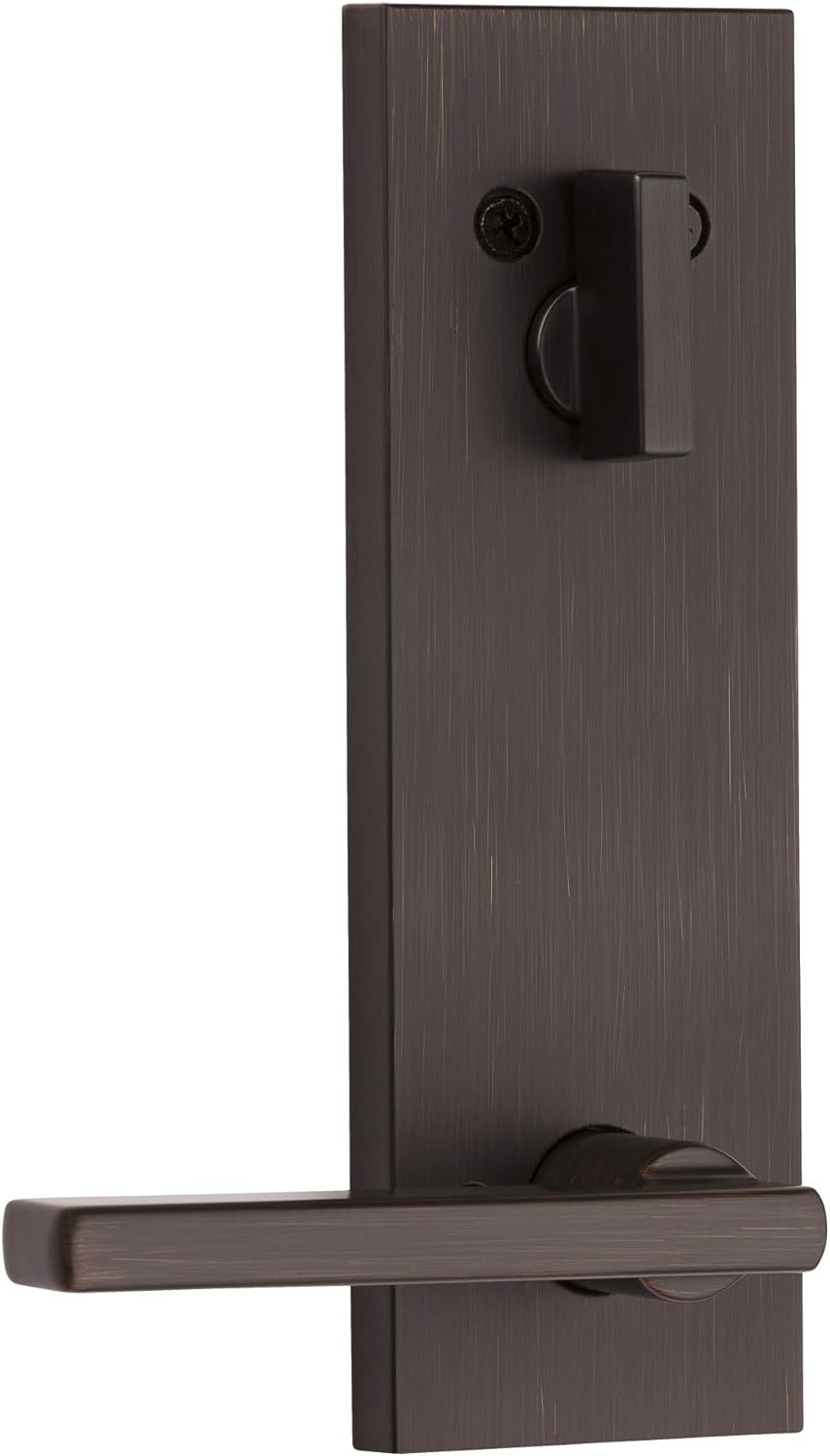 Kwikset 971HFLSQF-11P 971HFLSQF Halifax Interior Trim Lever with Full Square Rosette for Single Cylinder Keyed Entry Handlesets with SmartKey Technology