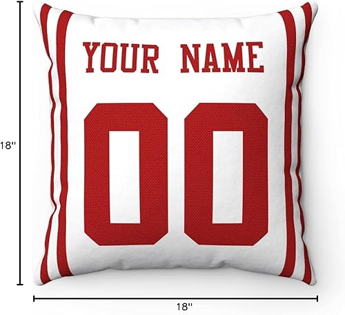 Miniatura 272 de ANTKING 2 paquetes de almohadas personalizadas con cualquier nombre y número para hombres, mujeres y niños Para Cincinnati