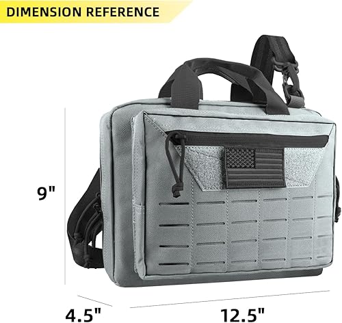 Miniatura 10 de AMYIPO Estuche de pistola táctica Caza Bolsa de campo de tiro suave Estuche de pistola táctica Bolsa de rango de pistola táctica