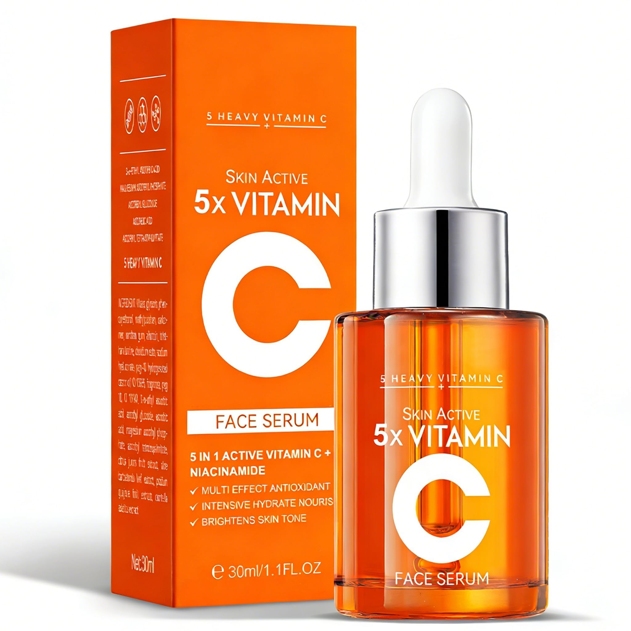 Amazon.com: Vitamin C Face Serum with Hyaluronic Acid Niacinamide