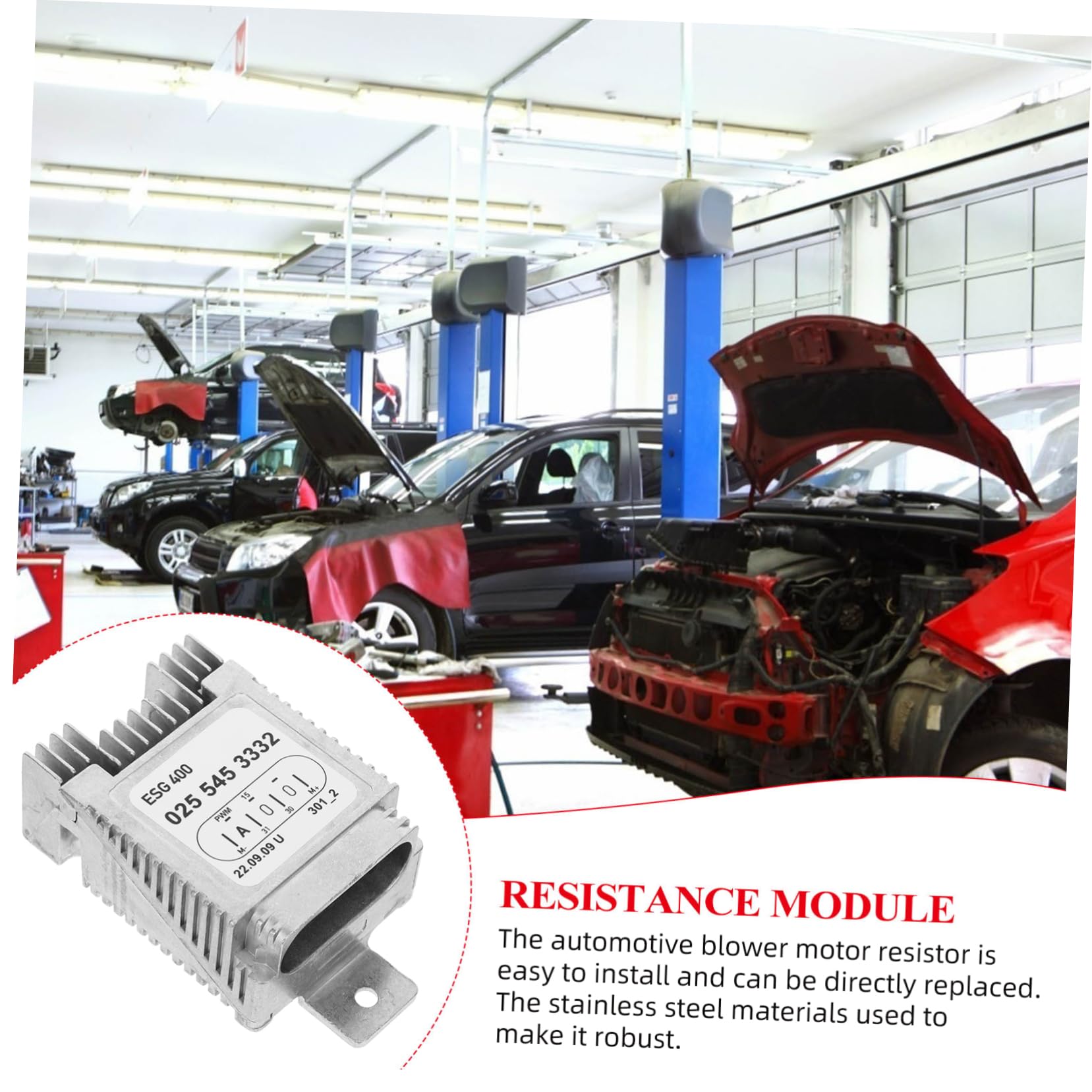 ULTECHNOVO Modulo di Controllo della Ventola di Raffreddamento Resistenza del Motore del Ventilatore Compatibile con Realizzato in Acciaio Inossidabile di Distribuisce Efficacemente Aria