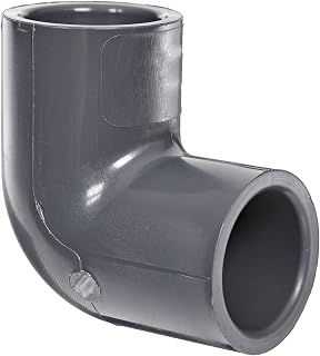 Spears 806 Series PVC Pipe Fitting, 90 Degree Elbow, Schedule 80, 3/4" Socket