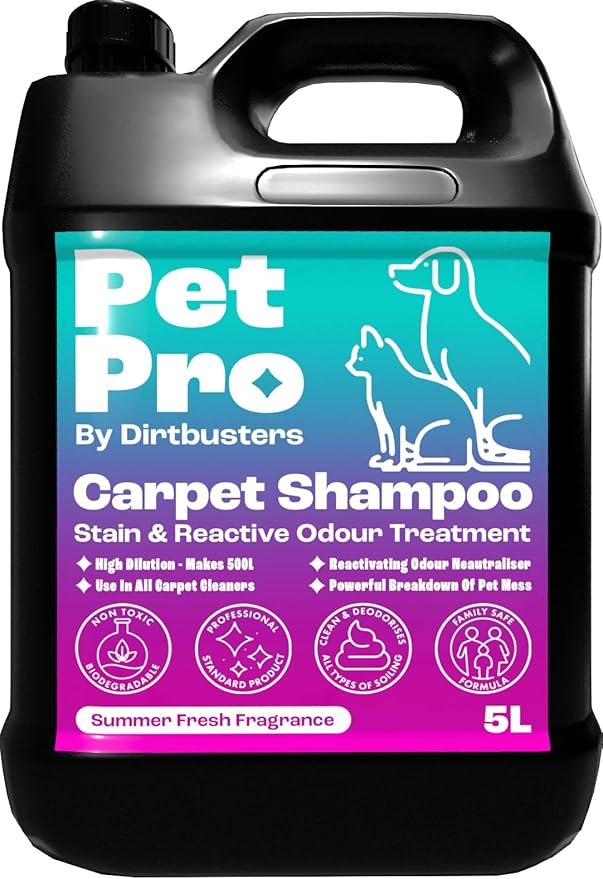 Dirtbusters Pet Pro Carpet Cleaner Shampoo Solution, Stain Remover