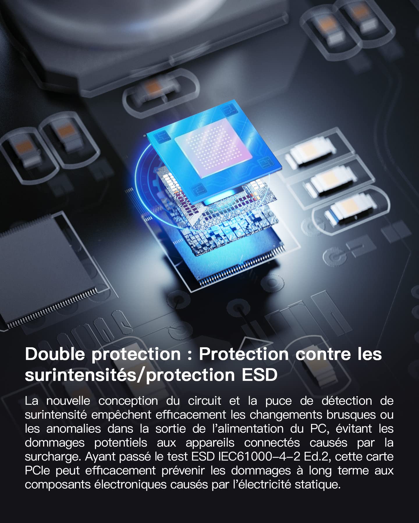 Inateck Carte PCIe vers USB 3.2 Gen 2, Chargement USB C PD, 2 Ports USB C et 6 Ports USB A avec Bande Passante Totale de 20Gbps, KU8212