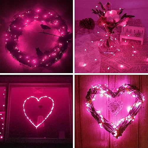 Miniatura 92 de Paquete de 2 series de 60 luces LED, con forma de bellota, funcionan con pilas, 20 pies, control remoto, impermeables, 8 modos, decoración de otoño