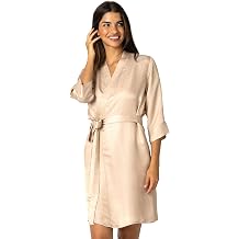 Luxury Artisan Silk Robe for Women, Knee Length, Washable, 27 Momme, XS4XL, Oprah Daily 2025