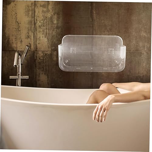 Miniatura 2 de SMASOLO Organizador de inodoro montado en la pared para baño, cocina, artículos diversos con diseño fácil de instalar, estante multifuncional