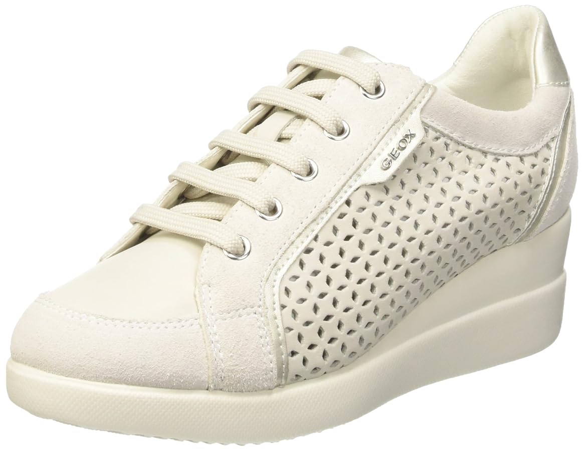 Geox D Stardust A, Scarpe Low-Top Bambina, Bianco (off White/off White), 35  EU : Amazon.it: Moda