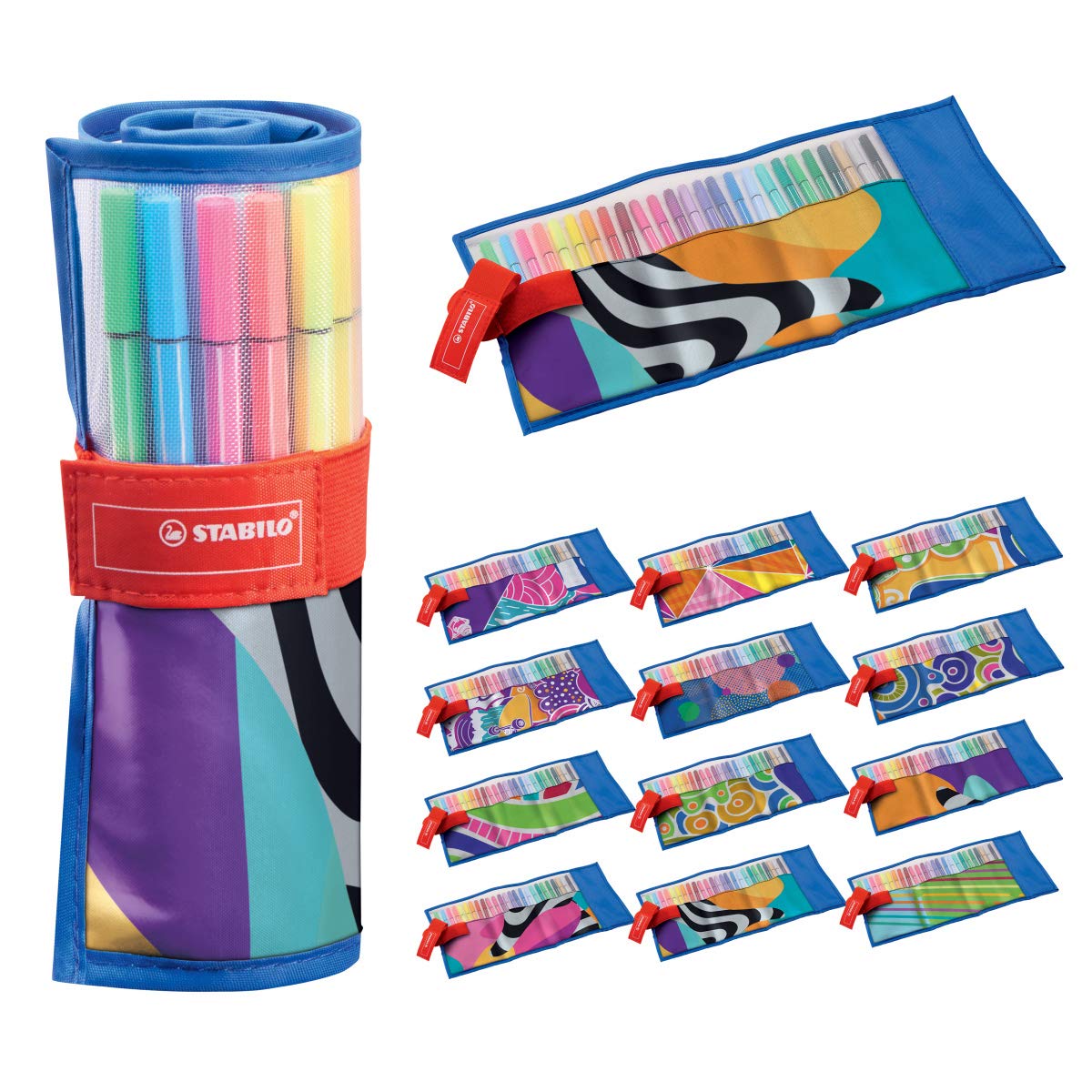 Set STABILO Pen 68 - 25 Pennarelli Premium Per Colorare, Hand Lettering E Creativit&agrave; - Colori Brillanti E Effetto Acquerello