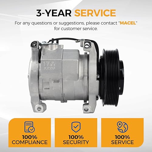 Miniatura 6 de PAROD Compresor del aire acondicionado del aire acondicionado CO28003C con el embrague cabido para Honda Accord 2003 2004 2005 2006 2007 2.4L L4