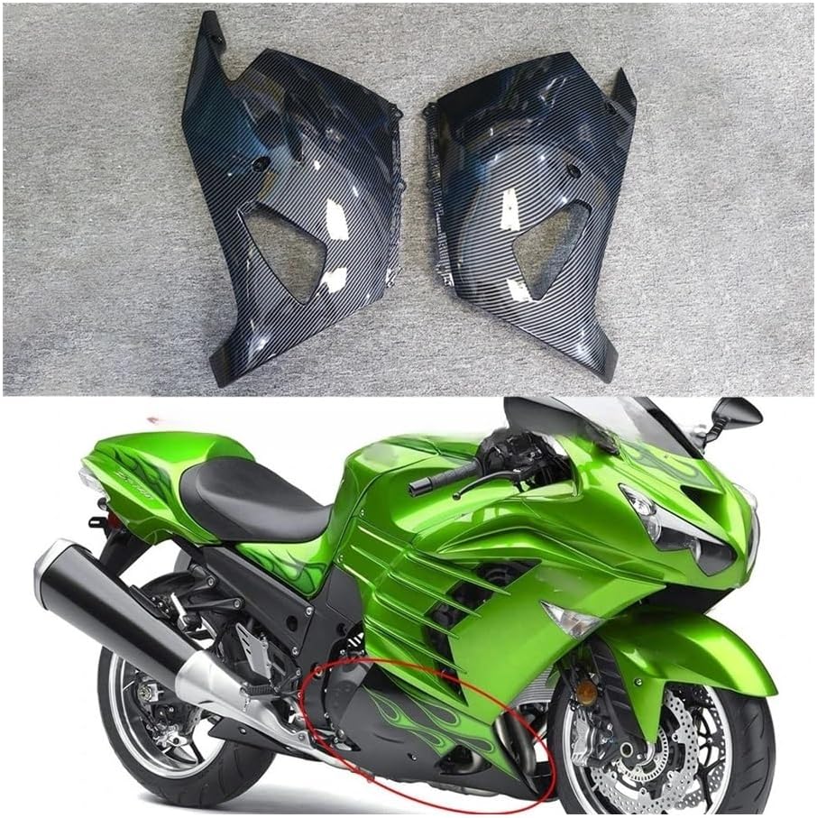 サイドパネルフェアリング カワサキ ZX-14R ZZR 1400 ZX14R 2006-2011