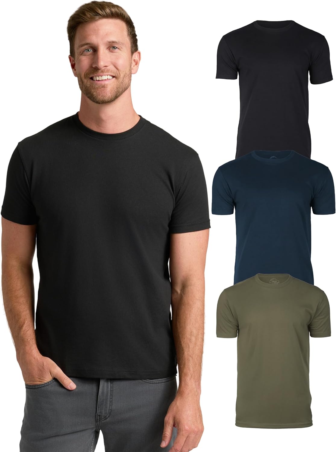 Black/Military Green/Navy (3-pack)