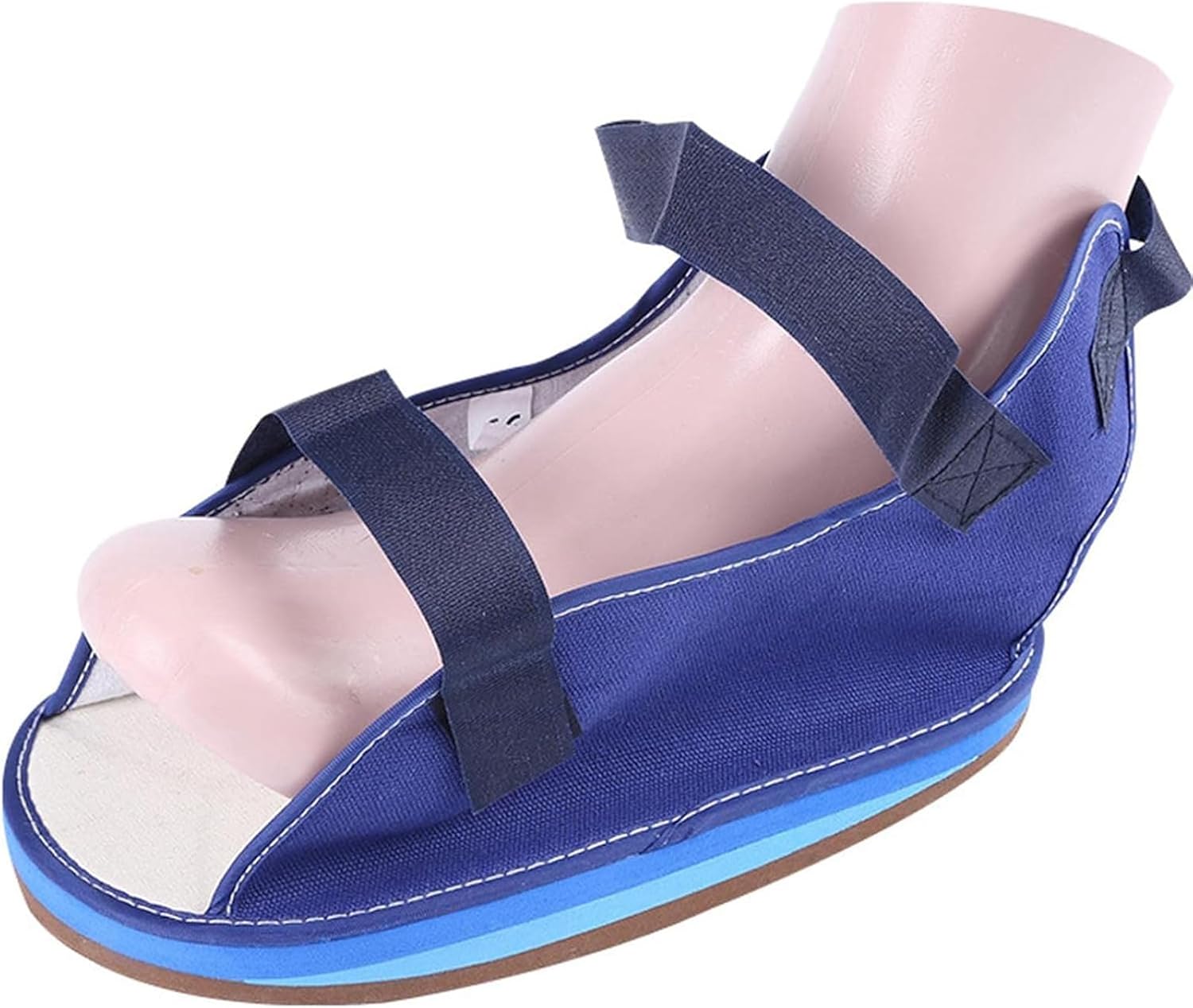 Cast Shoe Foot Fracture Support Open Toe Plaster Shoe Toe Valgus Surgical Fixed Gypsum Shoe Walking Boot for Foot Injuries Stable Ankle Joints Postoperative,S