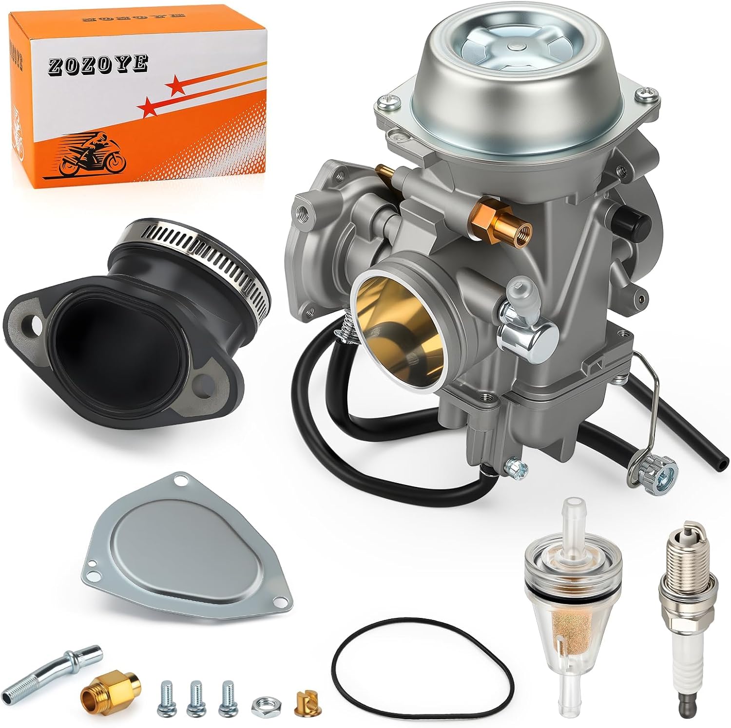 Carburetor Carb & Intake Manifold Boot For Polaris Sportsman 500 HO (NO 6x6) Scrambler 500 4X4 1997-2013 3131707 3131599 3131453 3131289