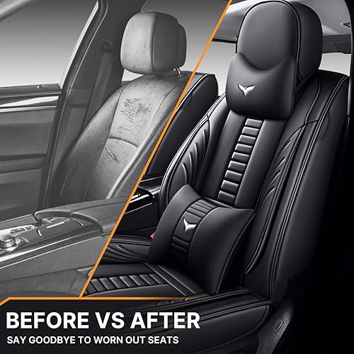 Miniatura 5 de Fundas protectoras de asiento de automóvil de 2 asientos de lujo para Cadillac Escalade 2008-2025, diseño de bolsa de almacenamiento trasera,