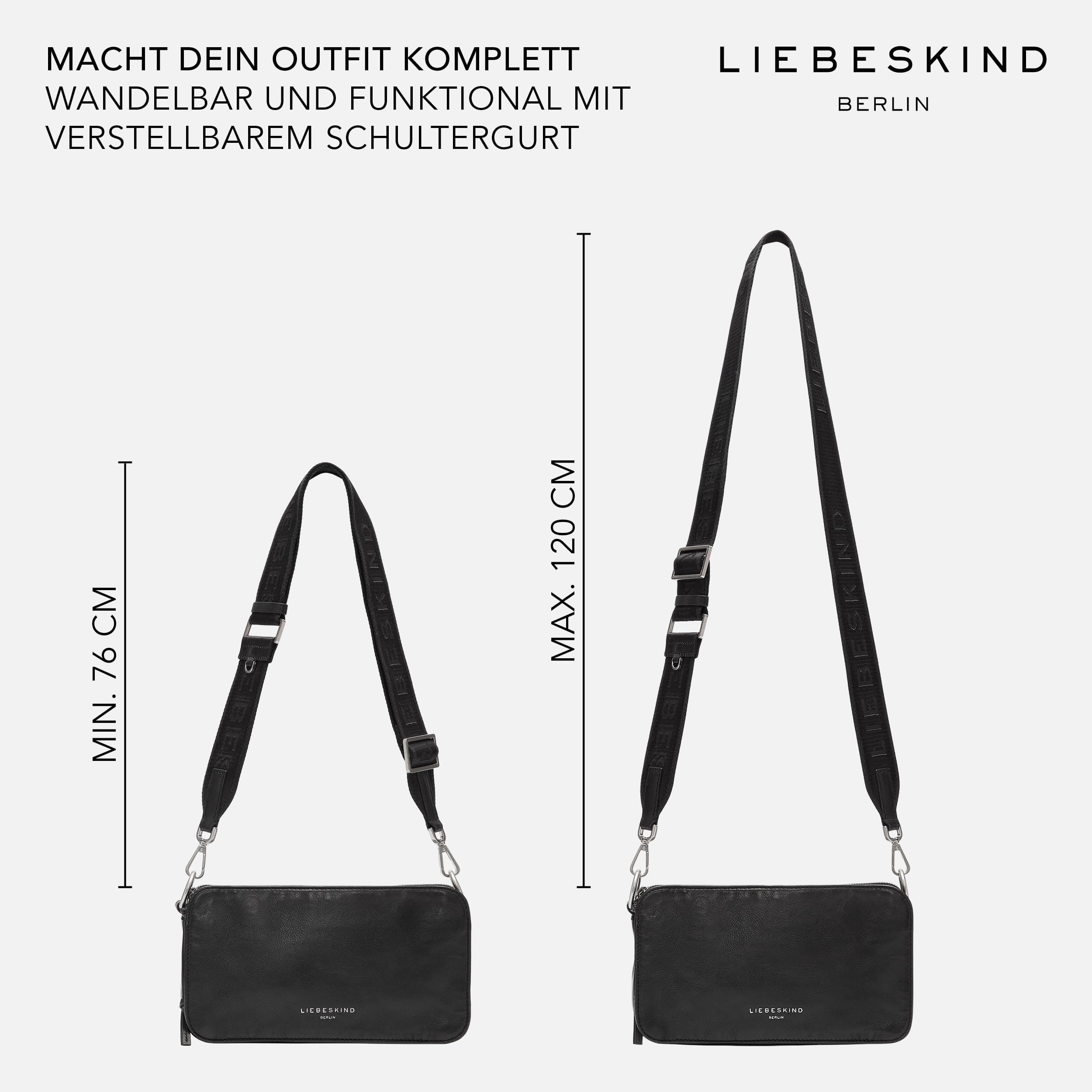 Liebeskind Berlin Kobiety Clarice Torebka, Czarny, M