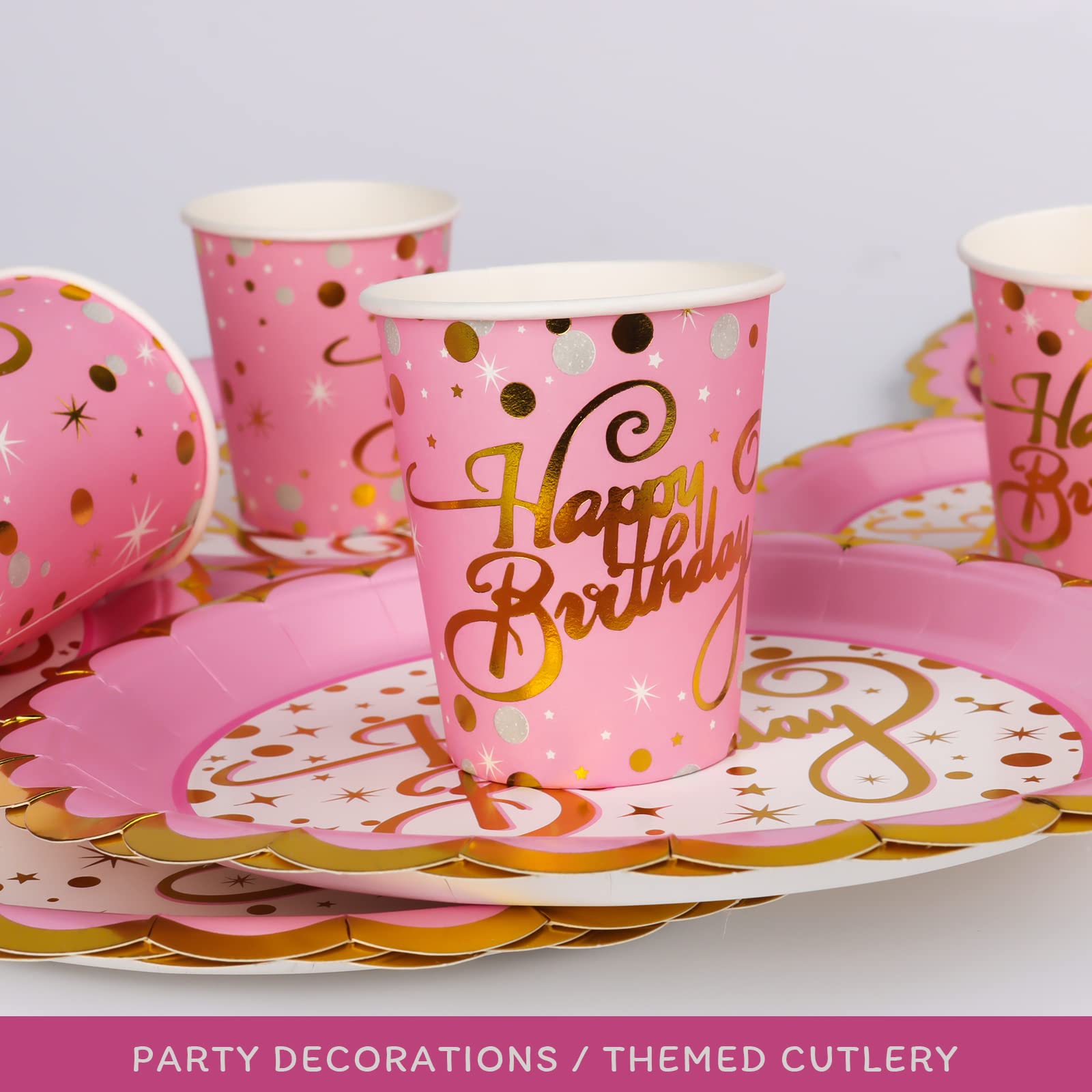 Set Stoviglie Di Carta A Tema Margherita - Per Feste, Compleanni E Tea Party, 16 Pezzi - Foto 9