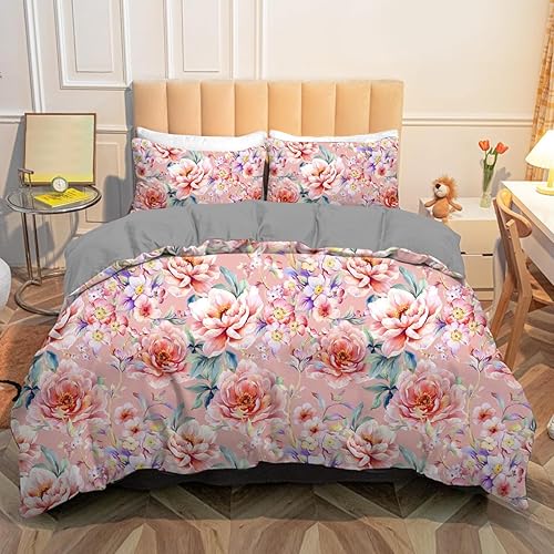 Miniatura 10 de NTBAY Juego de funda de edredón de microfibra tamaño Queen, 3 piezas ultra suaves con estampado de girasoles con cierre de cremallera y lazos