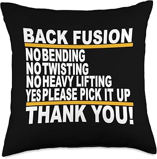 Thank You Funny Lumbar Back Fusion Surgery Recovery Gifts Throw Pillow