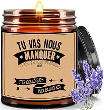 Natural Lavender Scented Candle Aromatherapy Soy Wax Gift Colleague Leaving Collegue Woman Man Friend Resignation Blessing Purification Relaxation 220g
