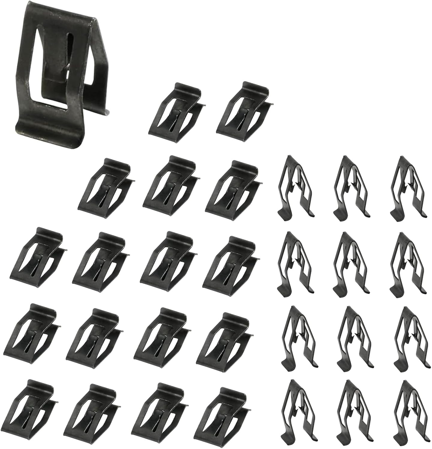 PSLER 30Pcs Dash Trim Clips Car Front Console Metal