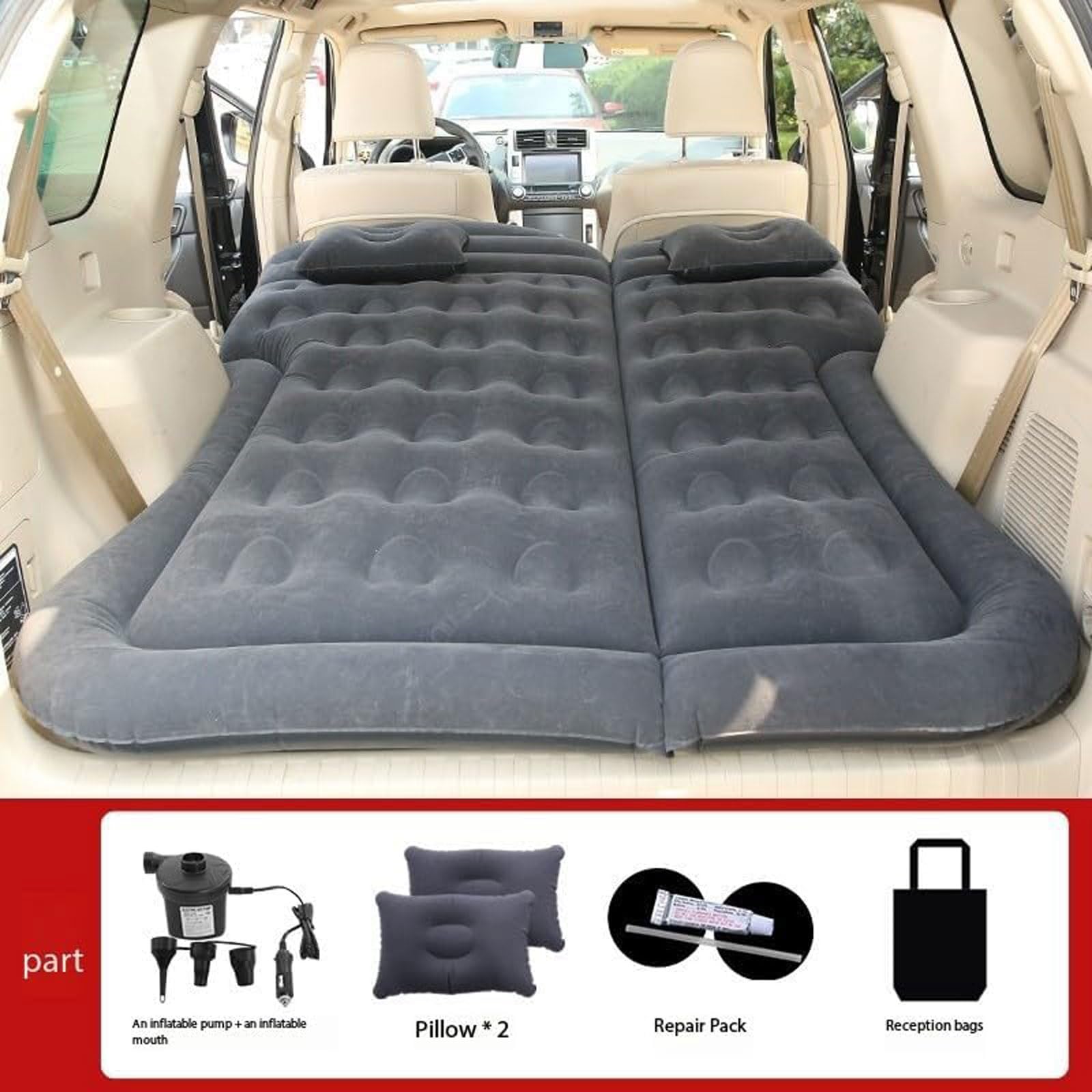 Materassi Ad Aria per Vauxhall Insignia Country Tourer 2013 2014 2015 2016 2017, Letto Gonfiabile Portatile con Pompa Ad Aria, per Campeggio/Viaggio/attività All'aperto,C