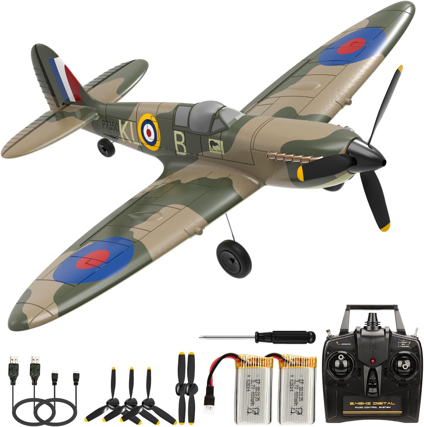 ANTSIR RC Airplane 4 Channel Spitfire Fighter Remote