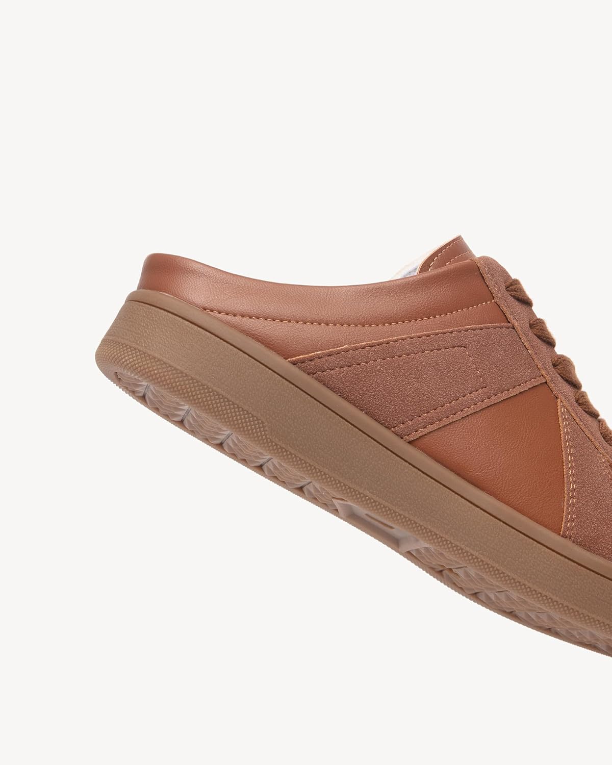 NEWBELLA Women's Lace-Up Mule Sneakers Fashionable Backless Sneakers for Women - Image 4