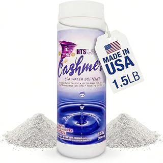 HTS Turbo Spa Water Softener for Hot Tubs - 1.5 lb Made in USA | Fast-Dissolving Powder for Silky Smooth Water | Hot Tub Spa Softener Additive Compatible with Chlorine, Bromine, Mineral, Biguanide