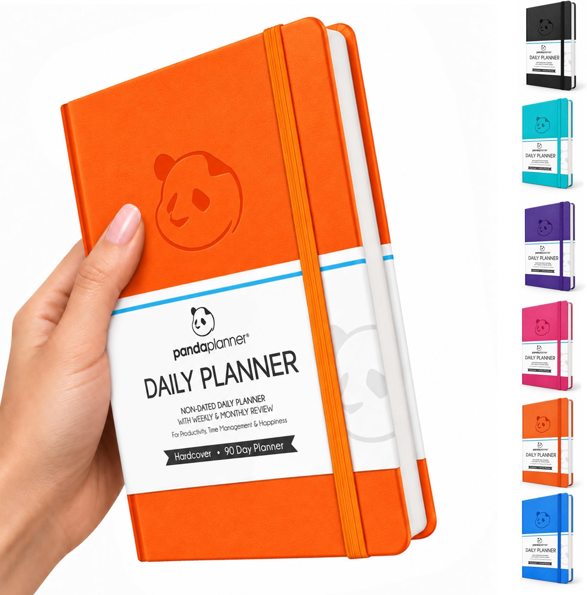 Classic A5 Undated Daily ADHD Planner 2026-2027, 8.25 x 5.75 Orange