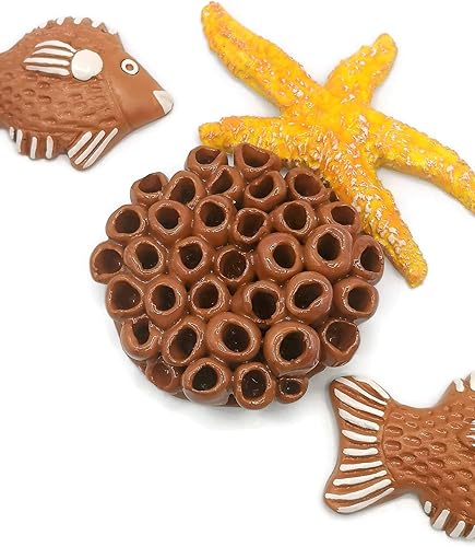 Miniatura 4 de 1Pc Handmade Ceramic Starfish Tile, Coastal Wall Decor For Home, Swimingpool Aquarium or Fish Tank, Beach Lover Gift for Women (17cm6.7in Long,