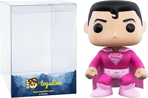 Funko Superm a n  P o p ! Heroes - Figura de vinilo con 1 protector gráfico compatible con 'ToysDiva' (349-49988 - B)