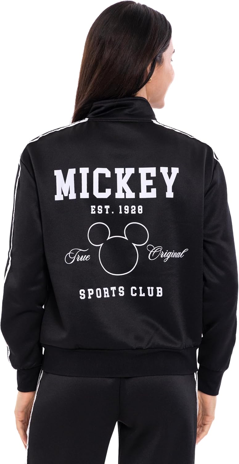 Disney Womens Athletic Zip Up Track Jacket Adult Sizes (X-Small - 2XL)