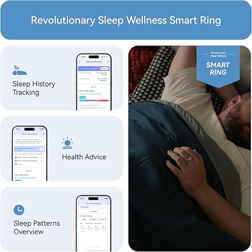 Miniatura 4 de RingConn Gen 2, World’s First Smart Ring with Sleep Apnea Monitoring, No APP Subscription, 12-Day Battery Life, Stress/Heart Rate/Women's Health