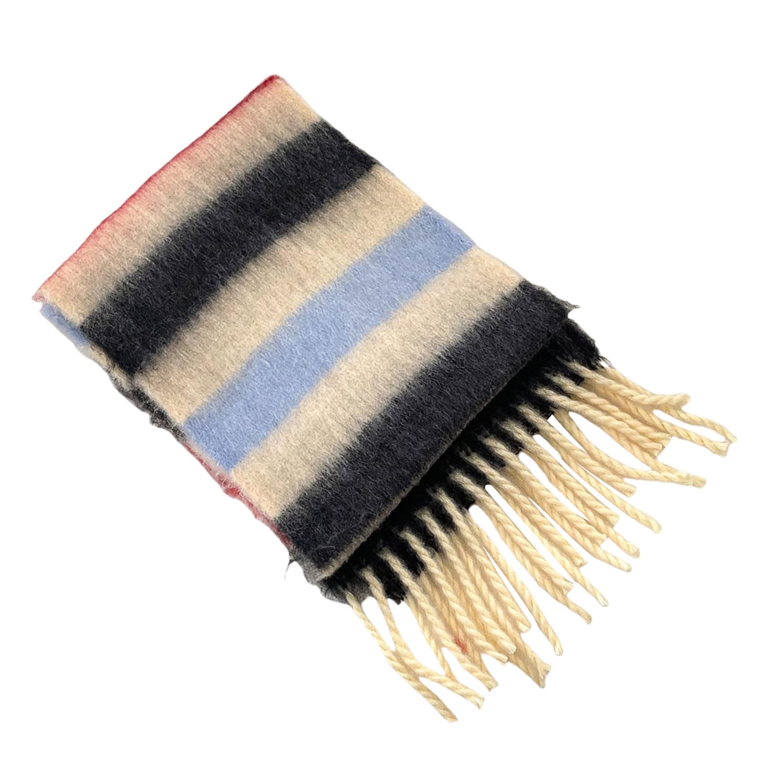 Écharpe colorée pour enfants avec pompons, doux et confortable, accessoire d'hiver chaud pour garçons et filles de 3 à 12 ans