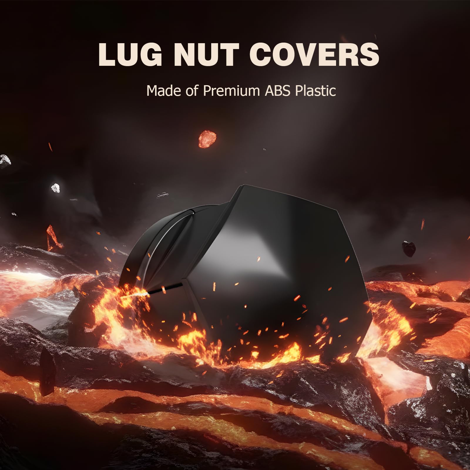 Lug Nut Covers (Wheel Bolt Caps) Complete Set - 20PCs + Removal Tool, Black - Replacement for Volvo XC40 XC60 XC70 XC90 S60 S80 S90 S40 V60 V50 V70 V90 - 2