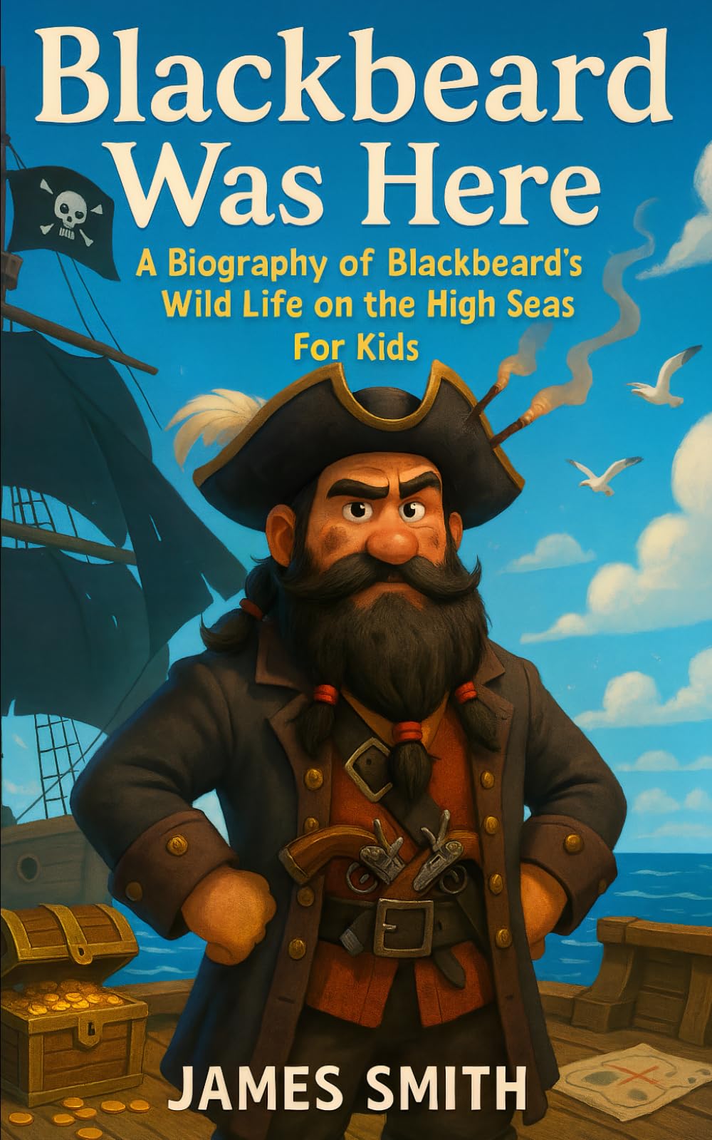 Blackbeard Was Here: A Biography of Blackbeard’s Wild Life on the High Seas For Kids (Pirates for Kids)