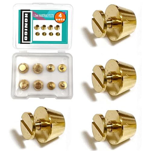 Honigo 4 Pack Rivets Stud Handbag Purse Feet 1/2 inch